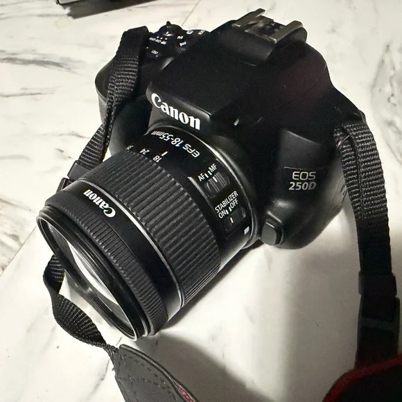Canon Black Digital Camera with Accessories